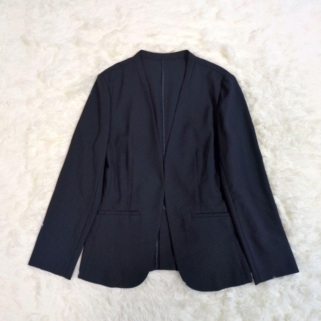 anysis セットアップ　ノーカラー　ジャケット　パンツ　ウォッシュブル　ゴム