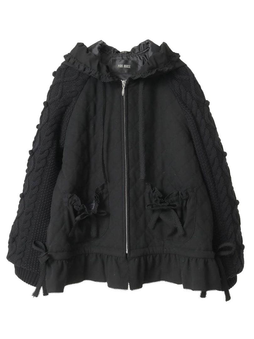 ピンクハウス　2025 袖ニットブルゾン