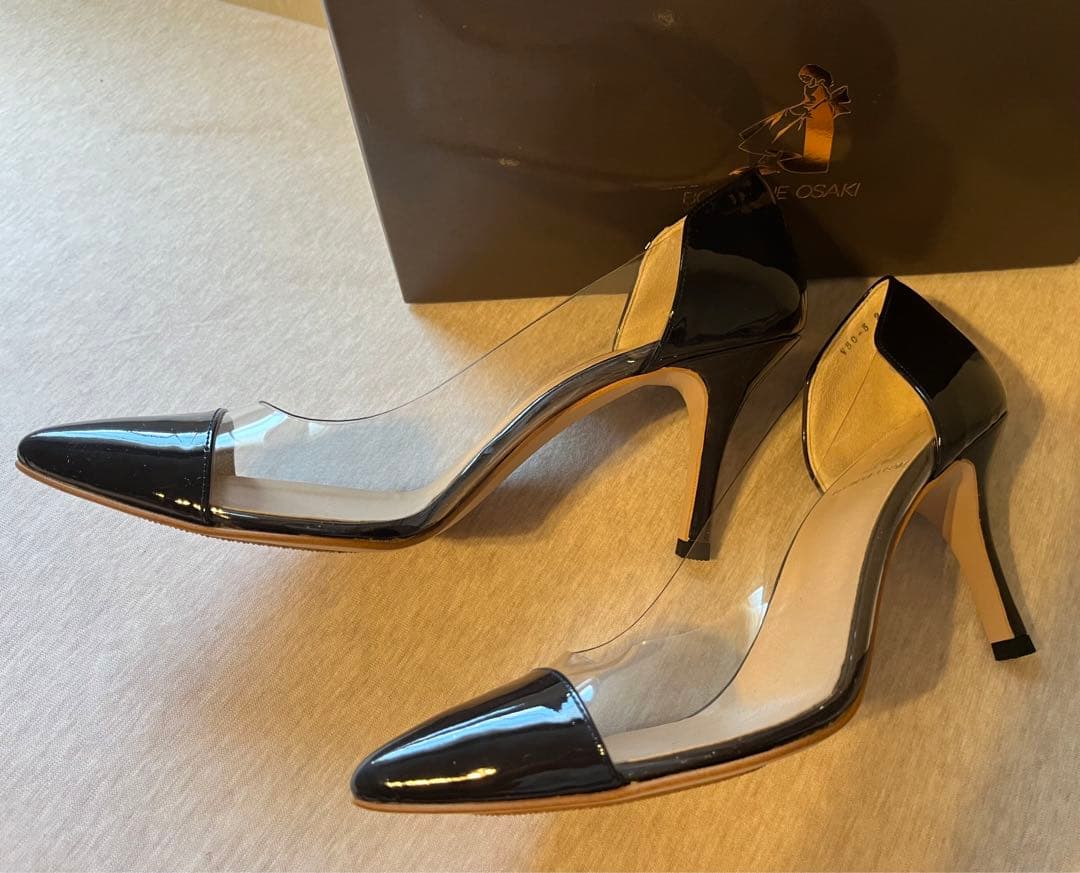【新品未使用】ブティックオーサキ　パンプス　ブラック　24cm