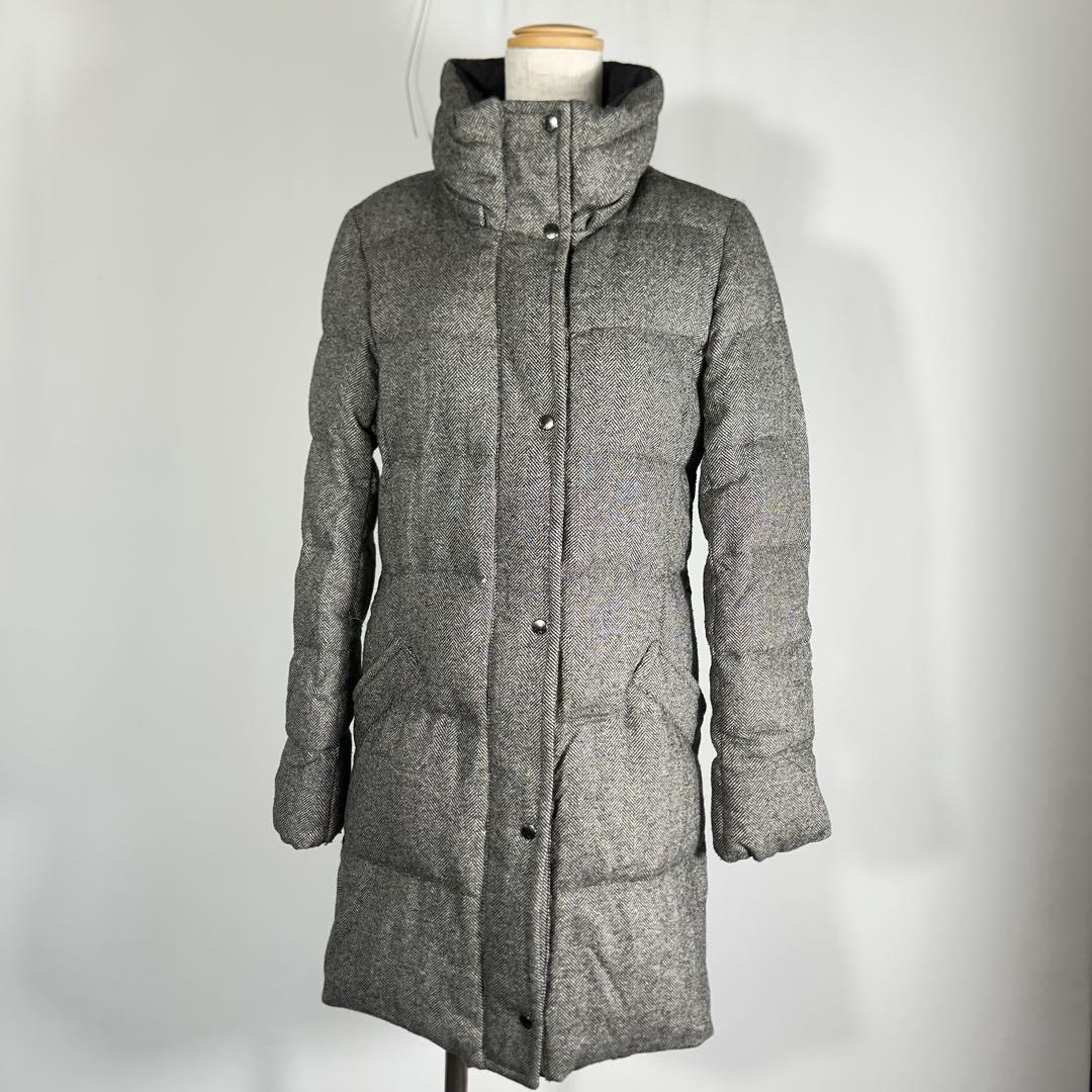 23区 ダウンコート 3way ヘリンボーン シルク混 ファー 38 ジャケット
