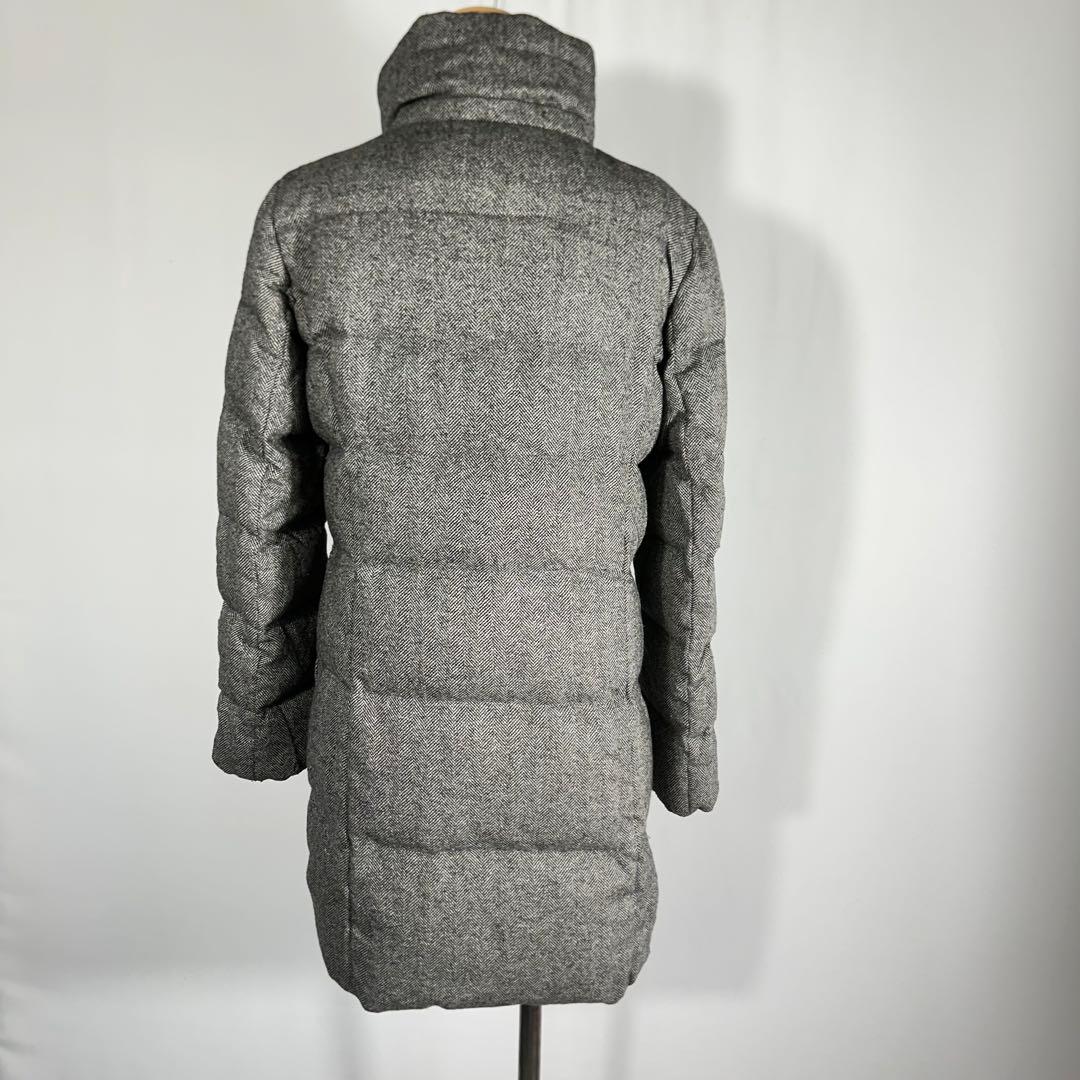 23区 ダウンコート 3way ヘリンボーン シルク混 ファー 38 ジャケット