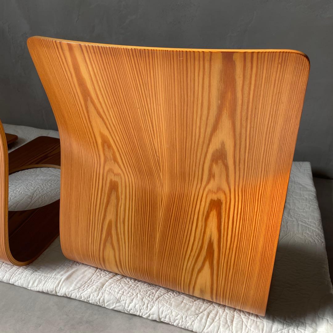 天童木工　座椅子　３個　旧ロゴ　シールあり　藤森健次　デザインの銘品