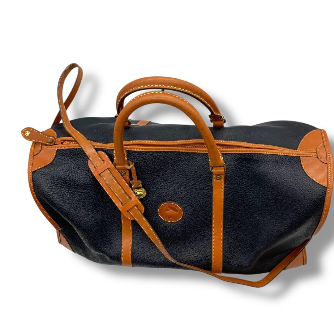 極美品　DOONEY＆BOURKE　ボストン　バッグ　2way 黒　シボ革