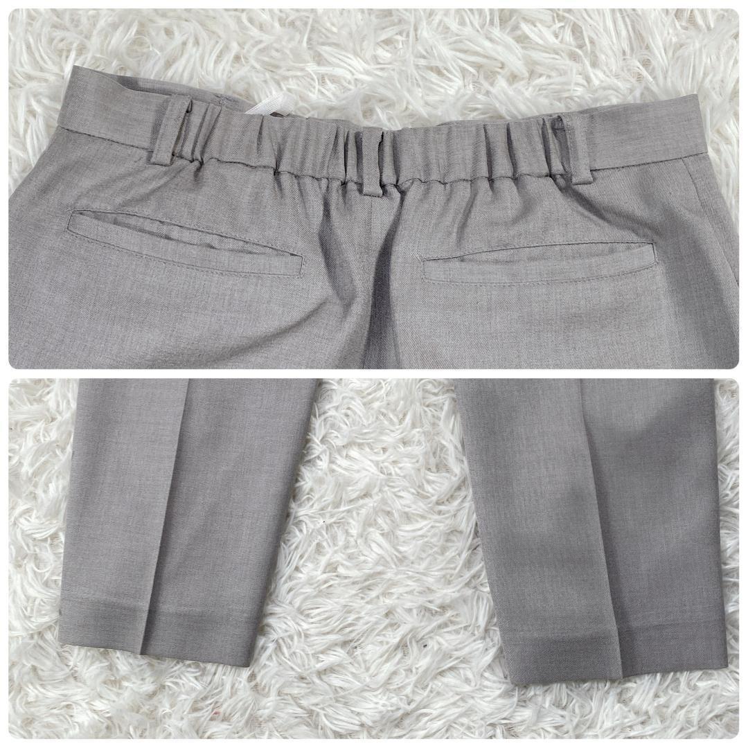 スーツセレクト ノーカラー スーツ レディース グレー