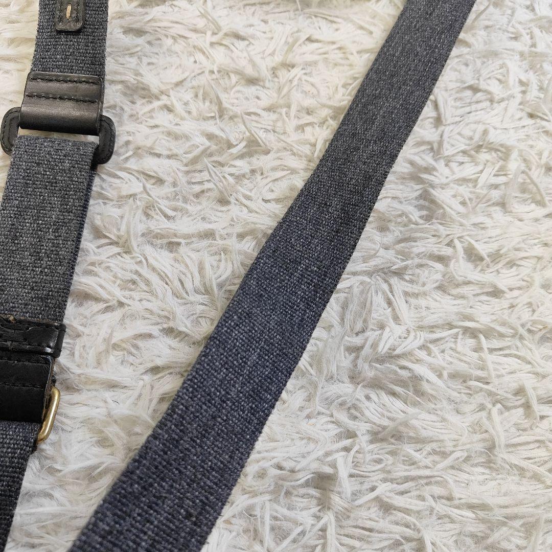 ✨未使用級✨ ゲンテン ショルダーバッグ フラップ シボ革 黒　2way