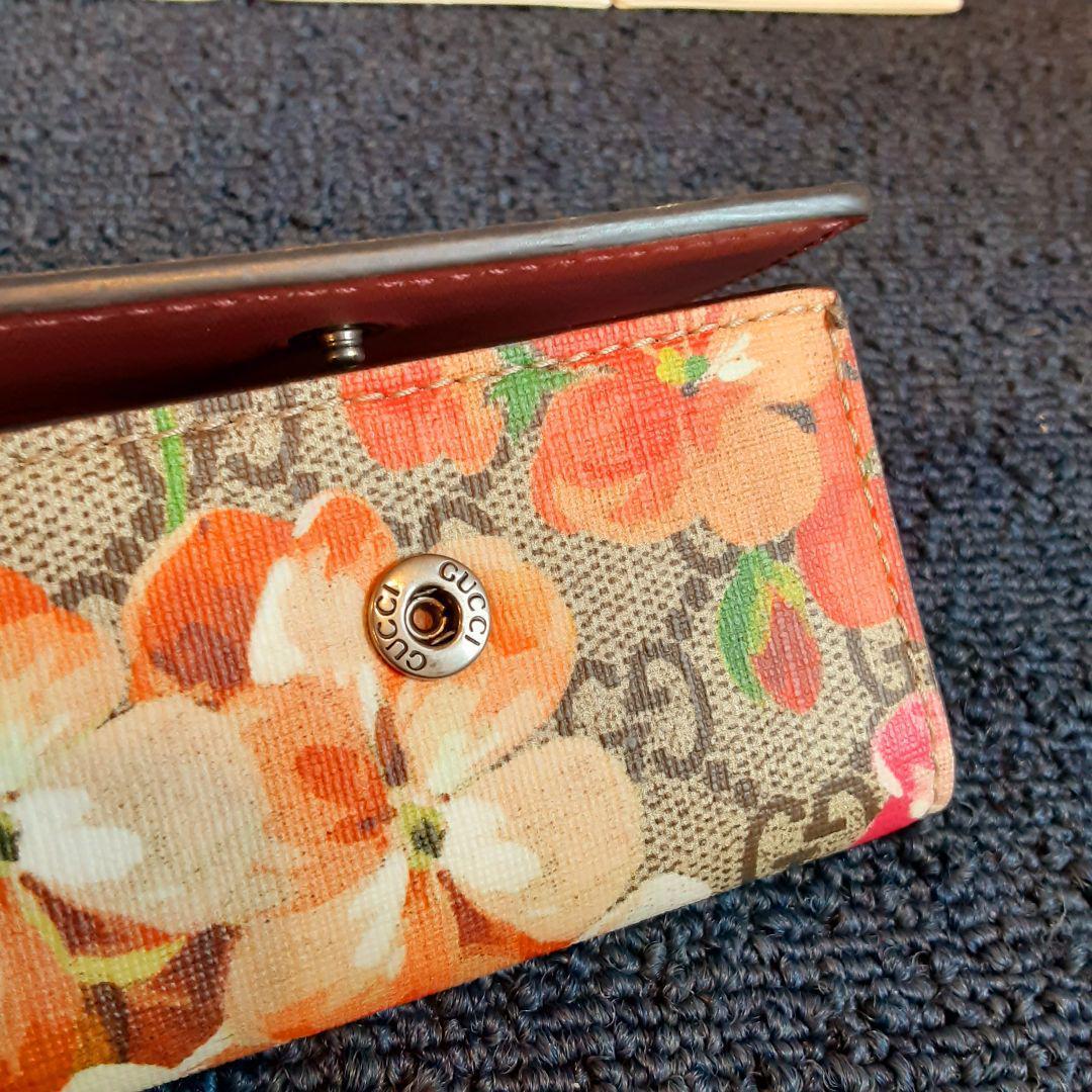 箱付き GUCCI グッチ 花柄 キーケース オシャレデザイン