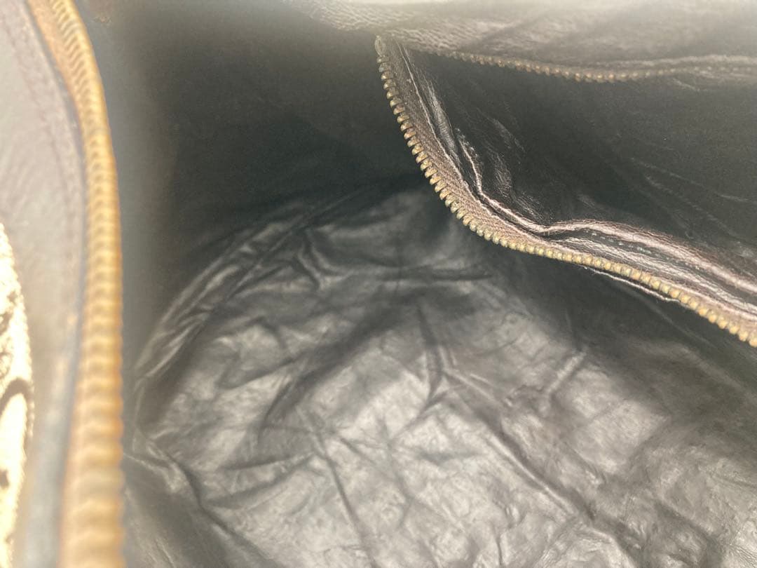 CELINEミニボストンバッグ　Cマカダム　ブラウン