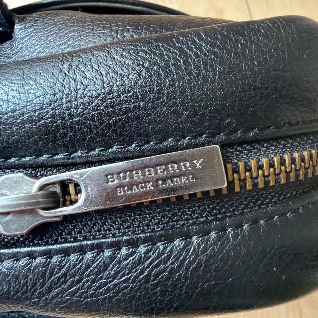 BURBERRY BLACK LABEL ビジネスバッグ ブラック　本革