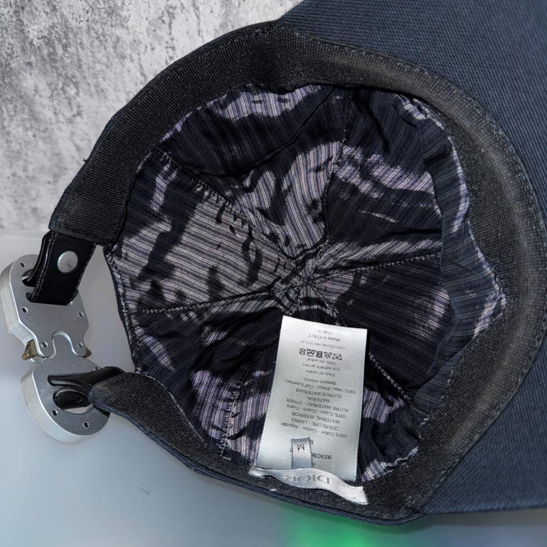 【高級☆高価モデル☆CDロゴ】ディオールオム メタルバックル キャップ 帽子