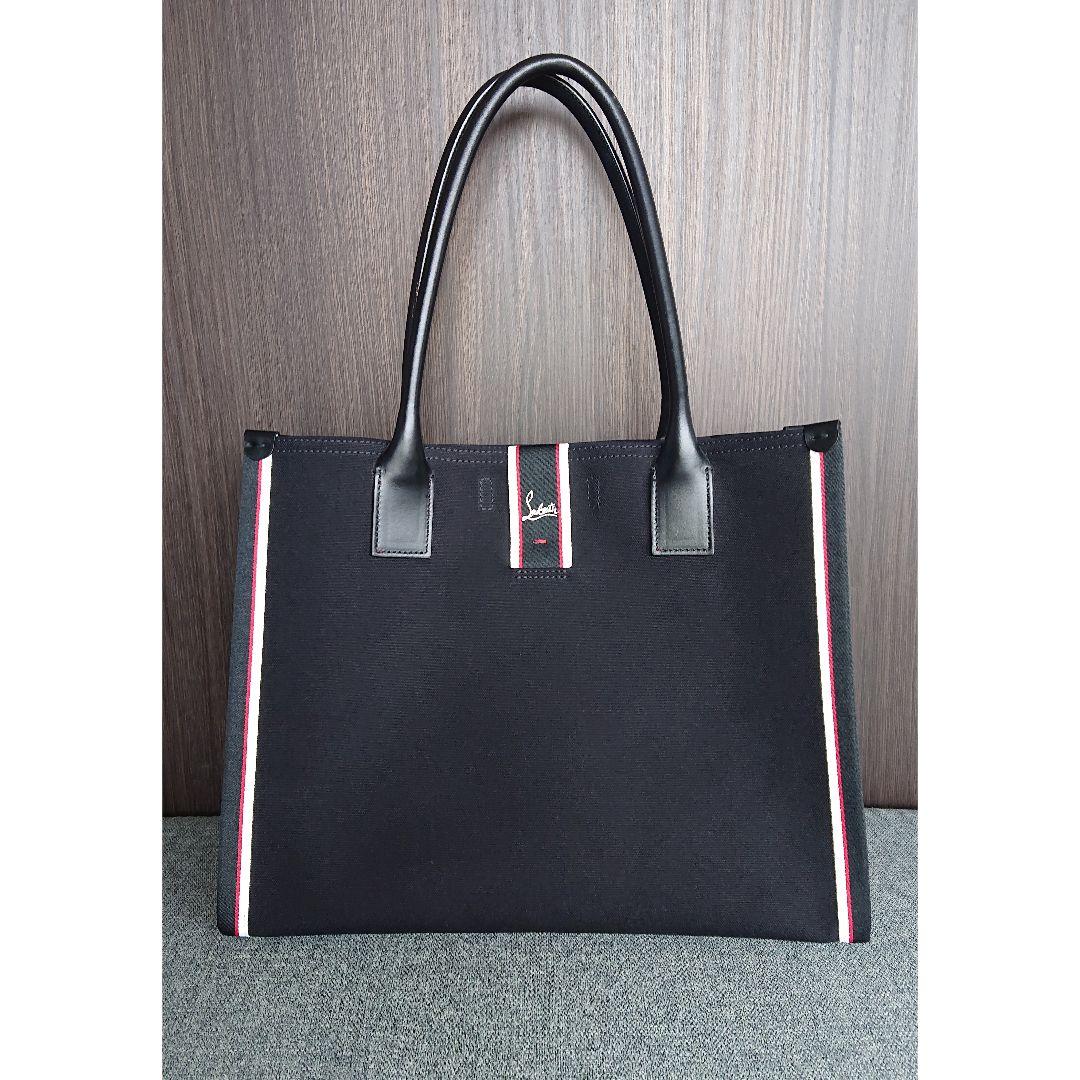 美品 クリスチャンルブタン ナストロルビ メンズ トートバッグ 黒