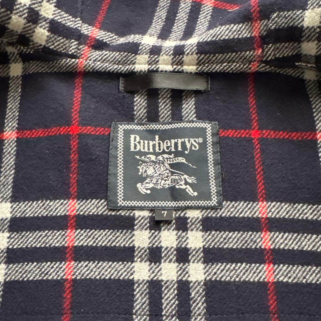 Burberrys ダッフルコート カシミア混 ビンテージ ネイビー