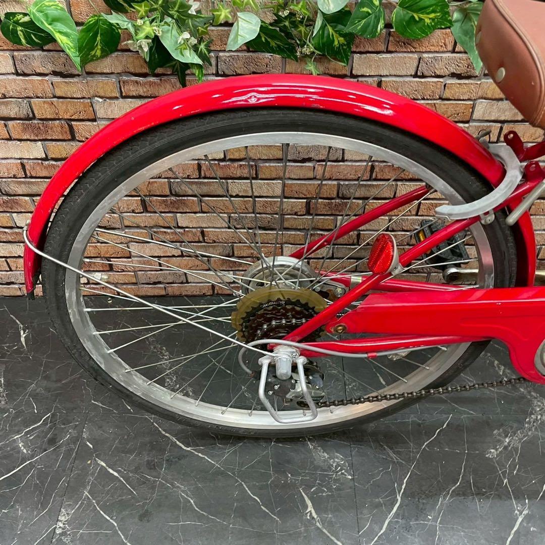 引き取り価格【94】子供用自転車 子供車 POGGIALI レッド 24インチ