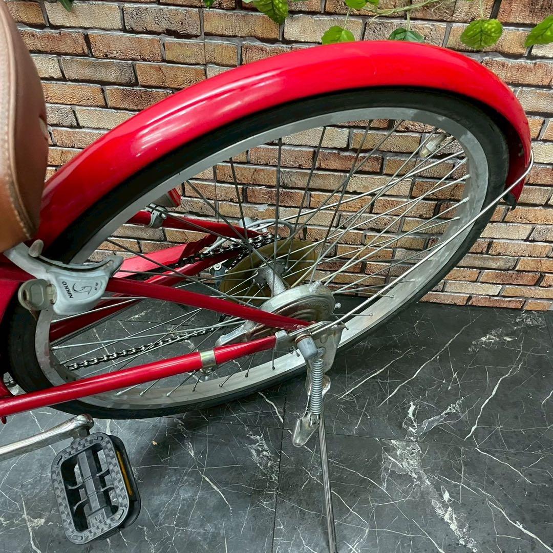 引き取り価格【94】子供用自転車 子供車 POGGIALI レッド 24インチ