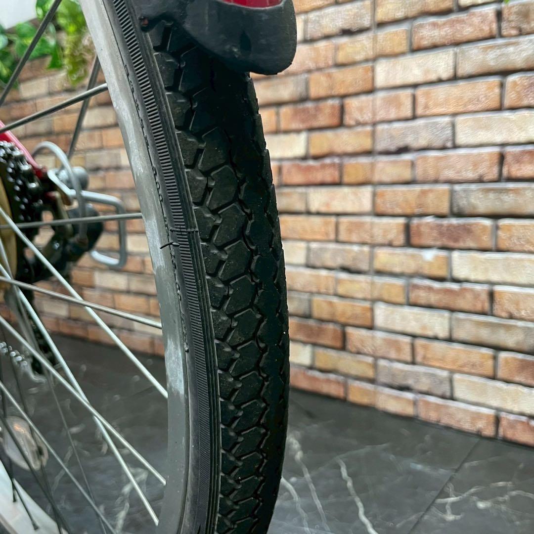 引き取り価格【94】子供用自転車 子供車 POGGIALI レッド 24インチ