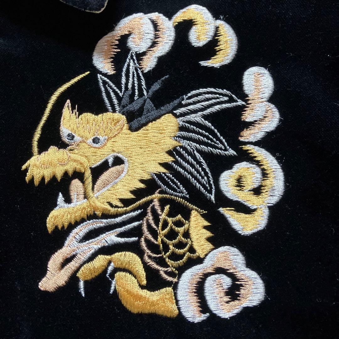 テーラー東洋　スカジャン　リバーシブル　別珍　襟付き　沖縄　和柄　龍　竜　鷲　鷹