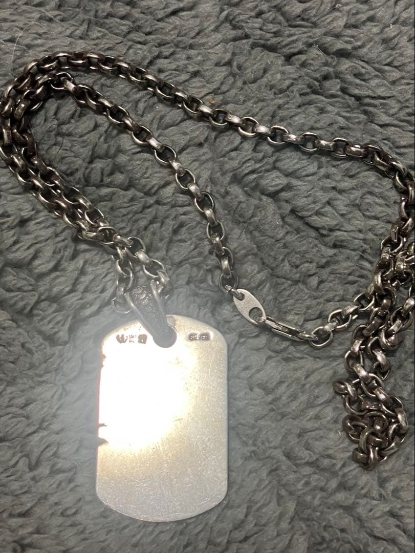 彫銀 シルバー silver 925 950 龍 竜 ネックレス