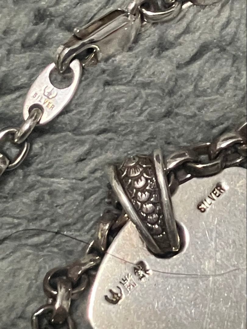 彫銀 シルバー silver 925 950 龍 竜 ネックレス