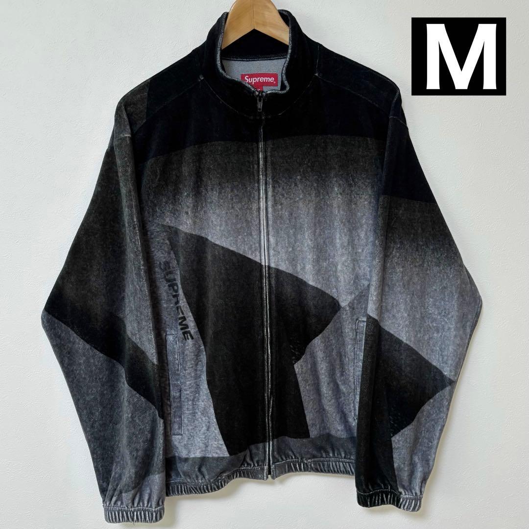 【希少】Supreme Geo Velour Track Jacket M 黒