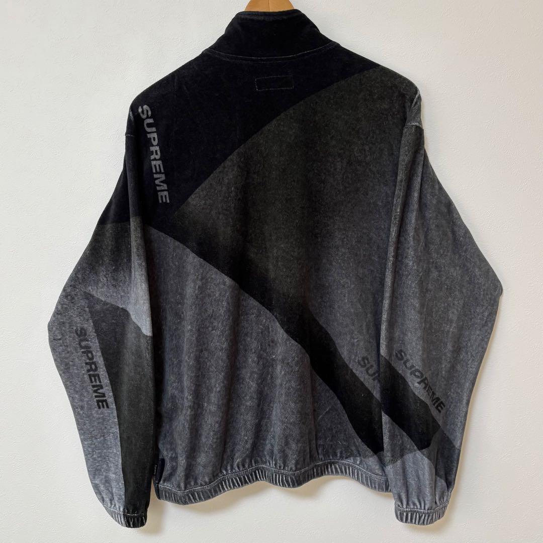 【希少】Supreme Geo Velour Track Jacket M 黒