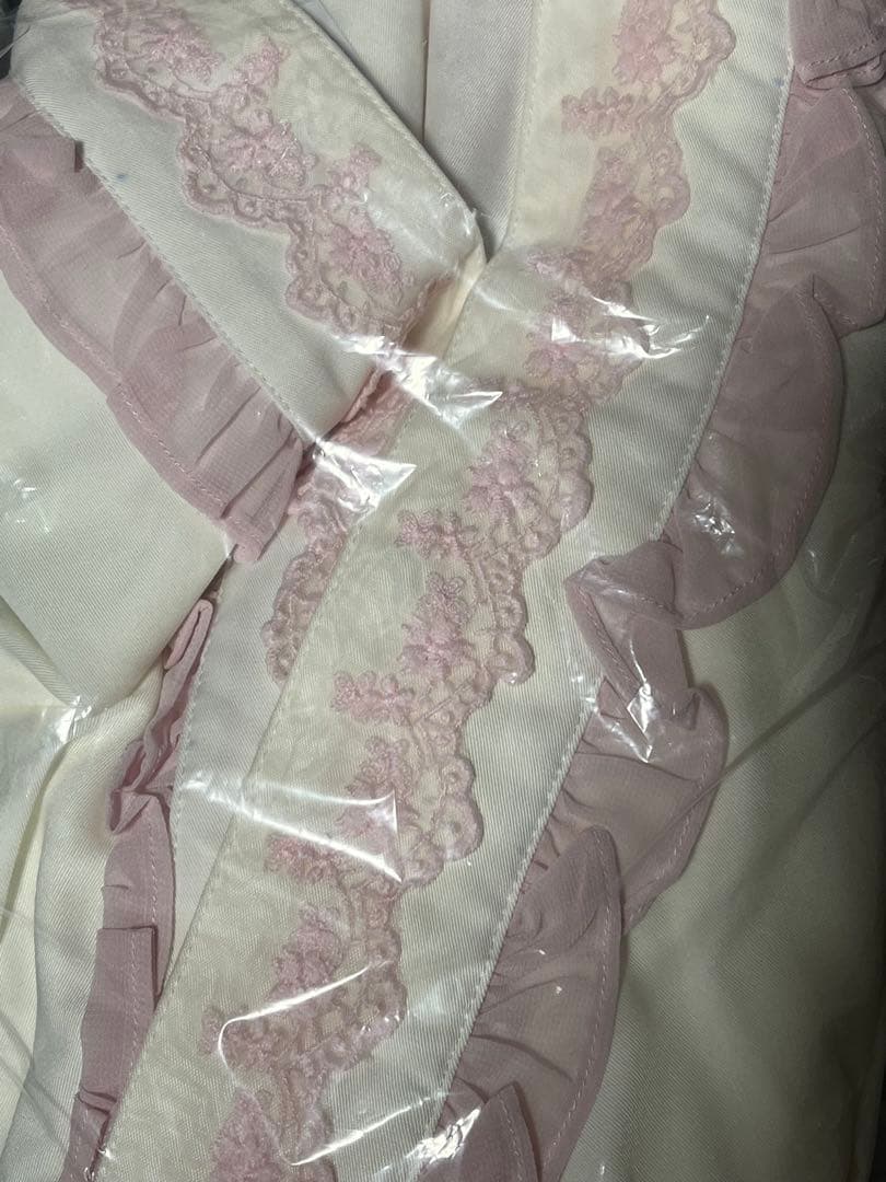 衿レース付き和風ブラウス 白 axes femme kawaii