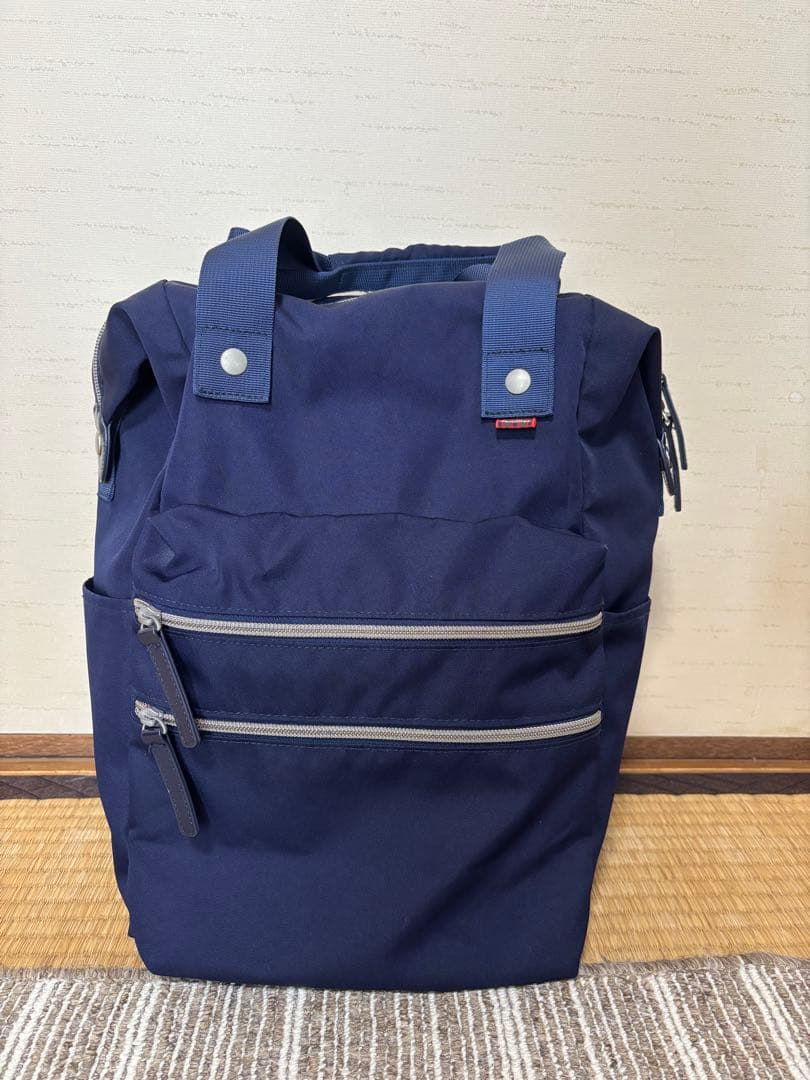 ⭐︎【値下げ】familiarネイビー リュックサック型 マザーズバッグ⭐︎