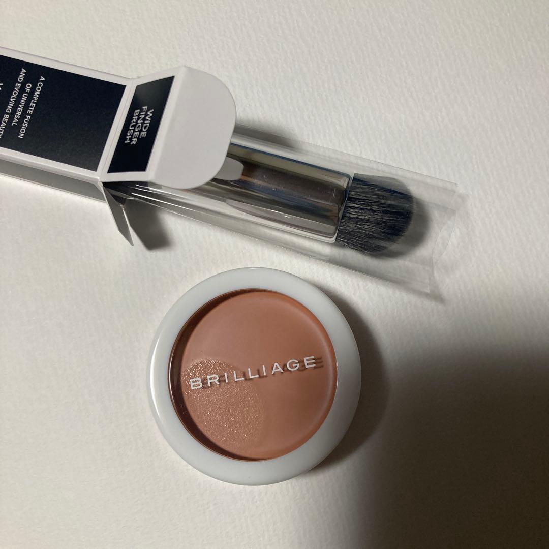 ブリリアージュ/カモフラージュコンシーラーチーク04+ワイドフィンガーブラシ