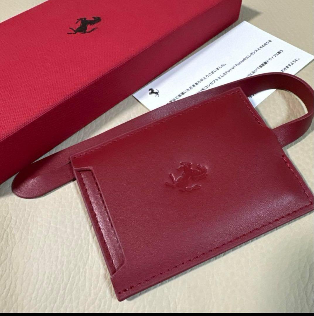 フェラーリ オフィシャル 高品質 ネームタグ カードケース Ferrari