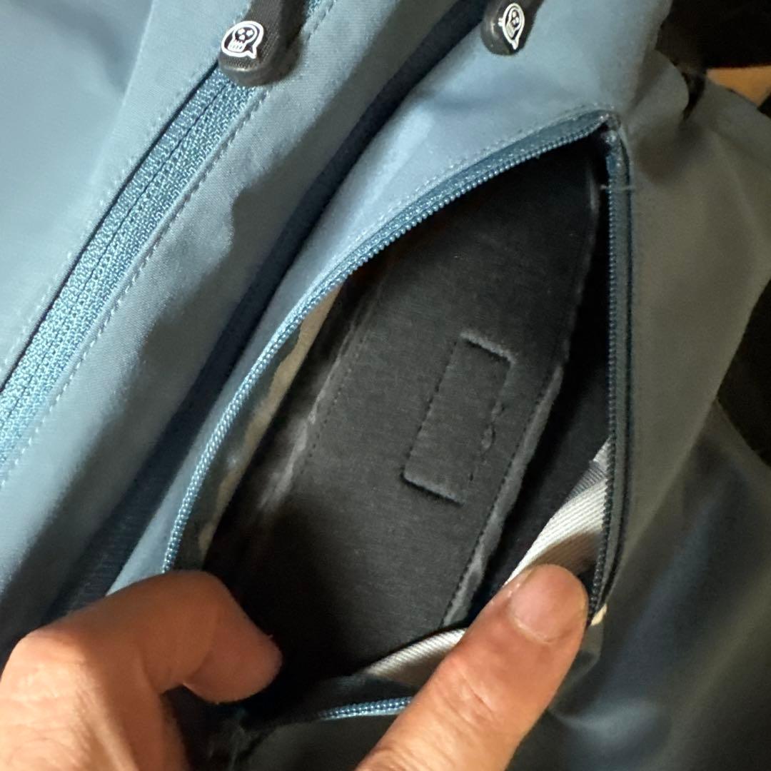 unfudge gentle bib pants L ブルーグレー 23-24