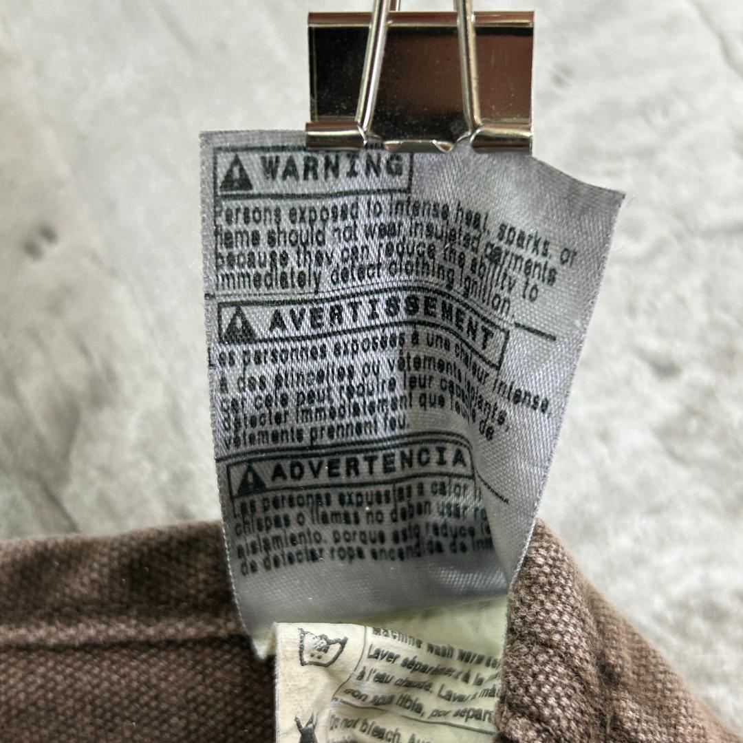 ふ*ぅ様 カーハート　USA製　ダブルニー　ストリート　オーバーオール　古着　茶