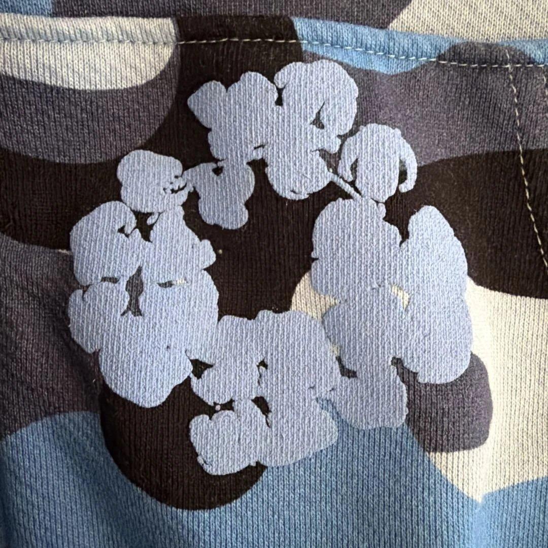 【美品】Denim Tears Blue camo Hoodieデニムティアーズ