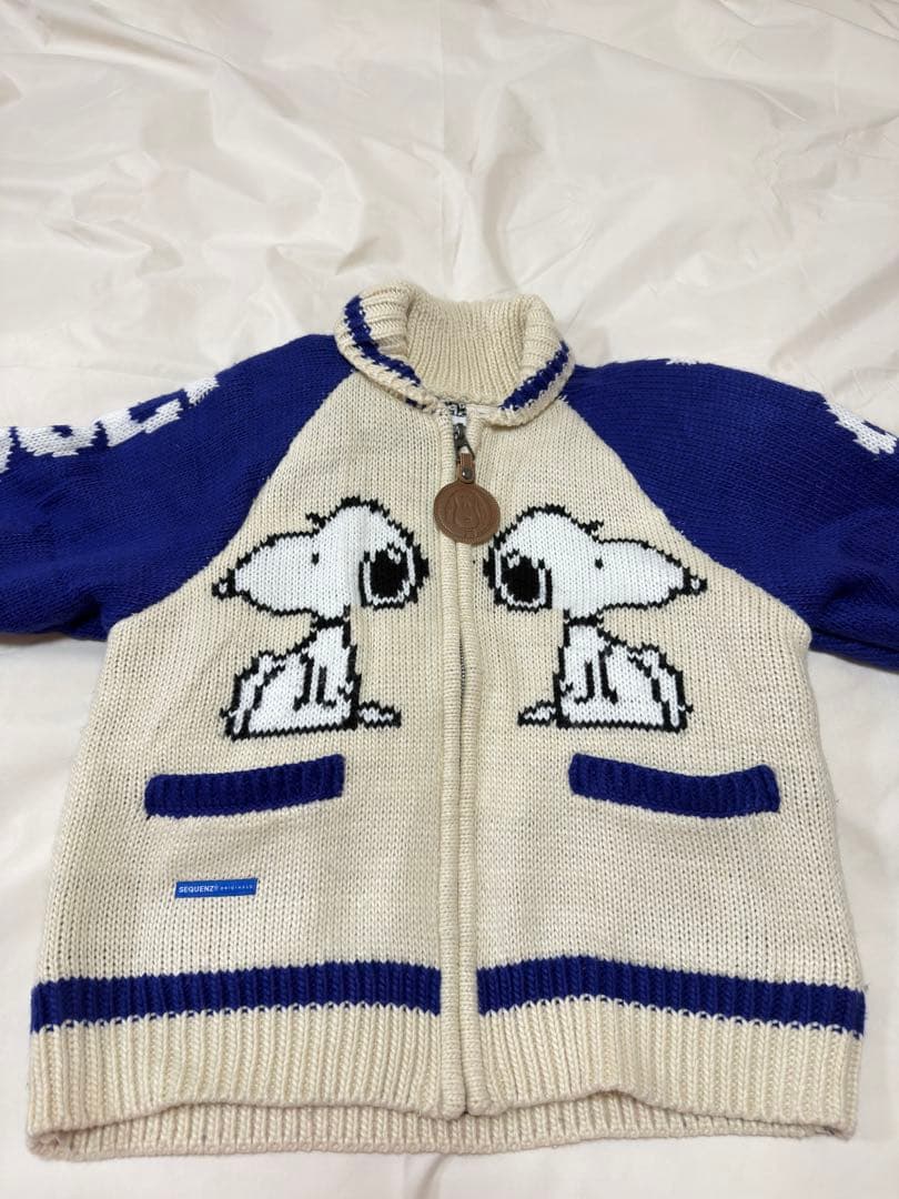SEQUENZ スヌーピー柄 ニットセーター M