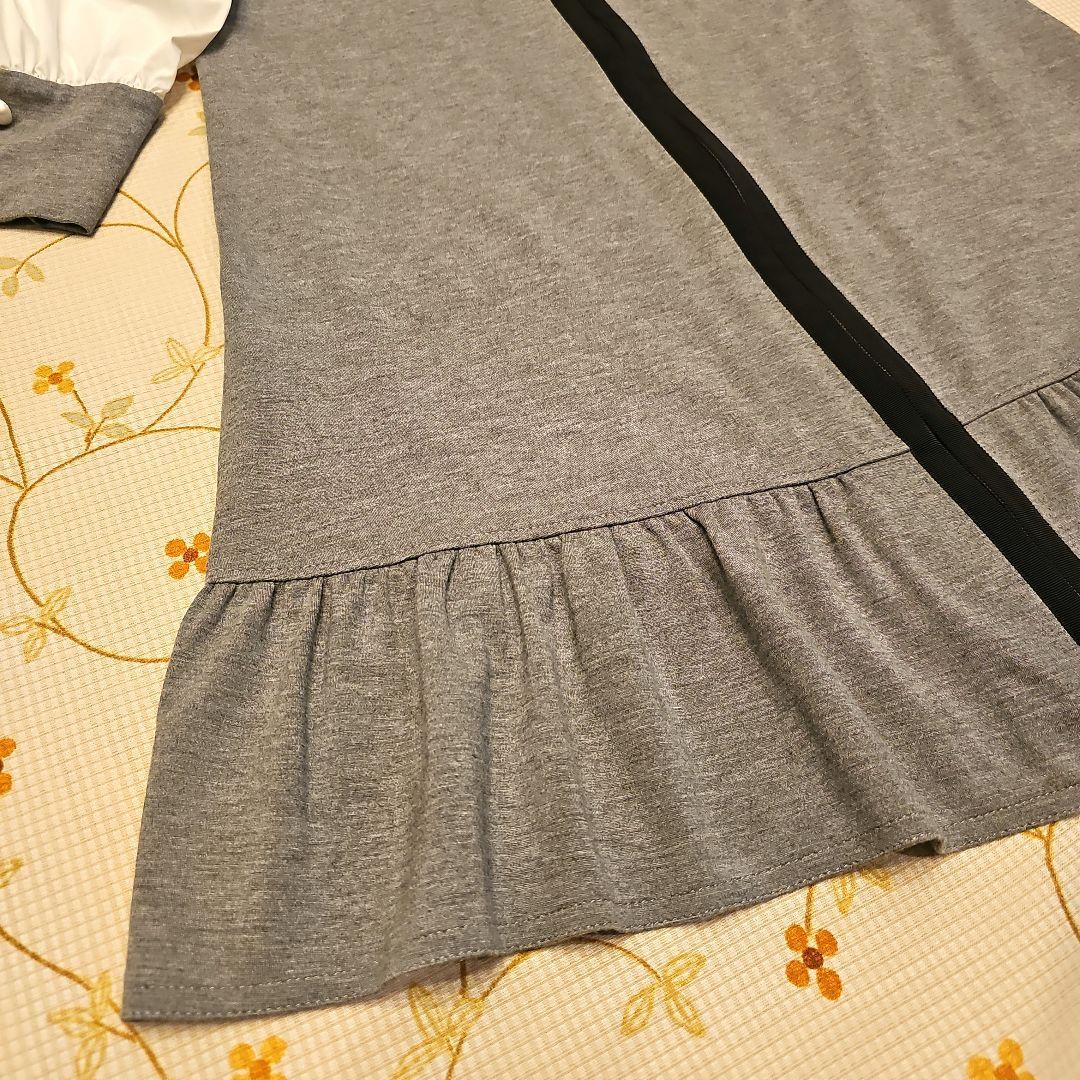 エムズグレイシー♡ニットワンピース　リボン　ダブルジップ　パールボタン