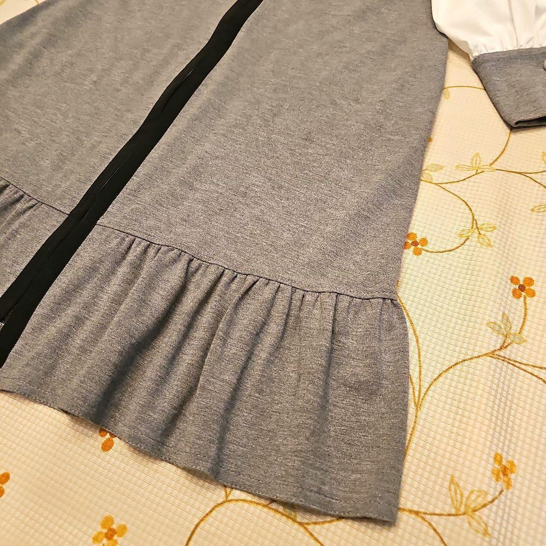 エムズグレイシー♡ニットワンピース　リボン　ダブルジップ　パールボタン