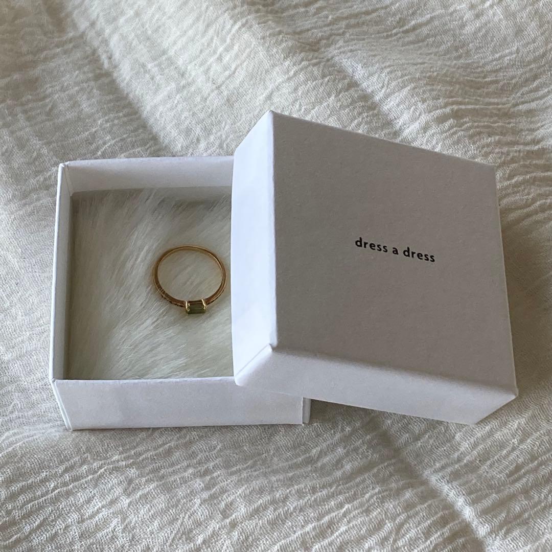 dress a dress 18Kゴールド リング　ペリドット✖️サファイア