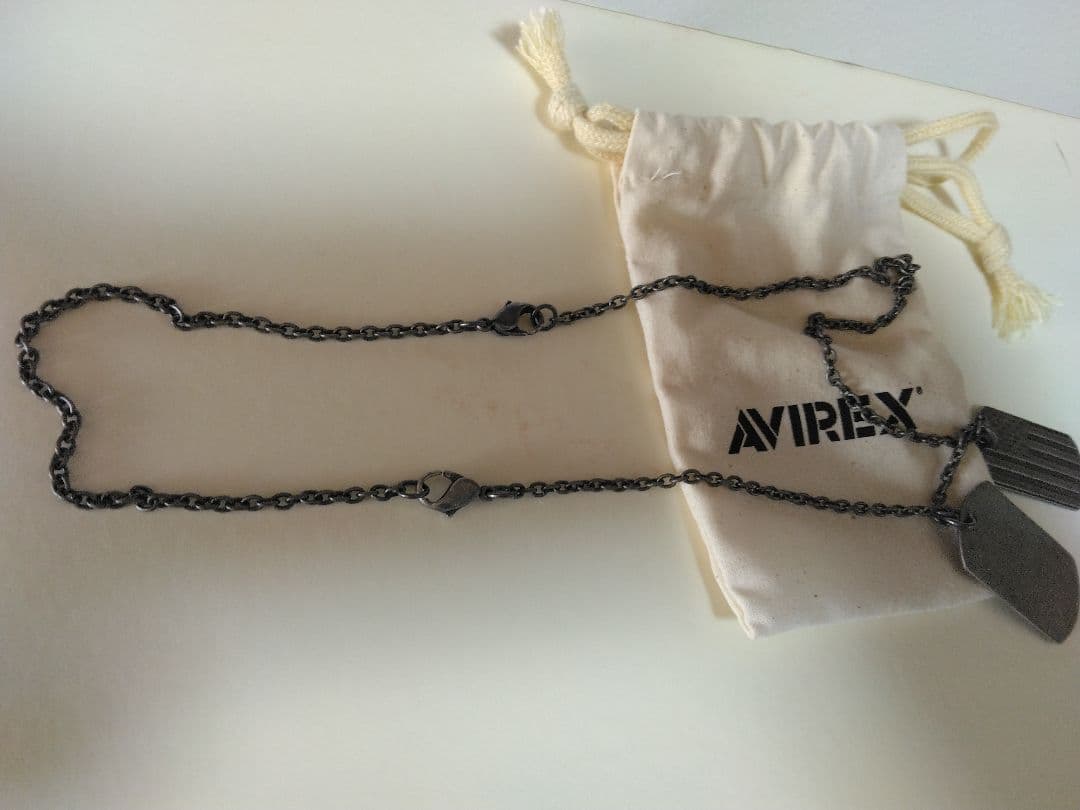 空*様 AVIREX メタルドッグタグネックレス