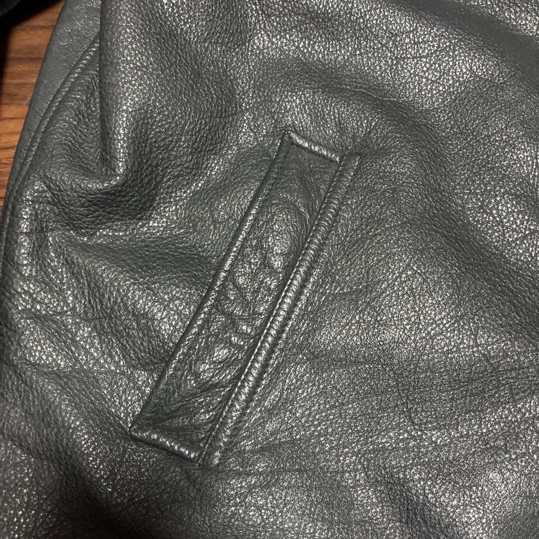 美品　希少　OLD GAP レザー カーコート ブラック L