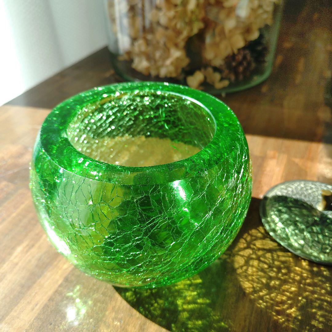 レトロ メロンの型 ガラス瓶 飴屋瓶 菓子瓶 アンティーク ビンテージ