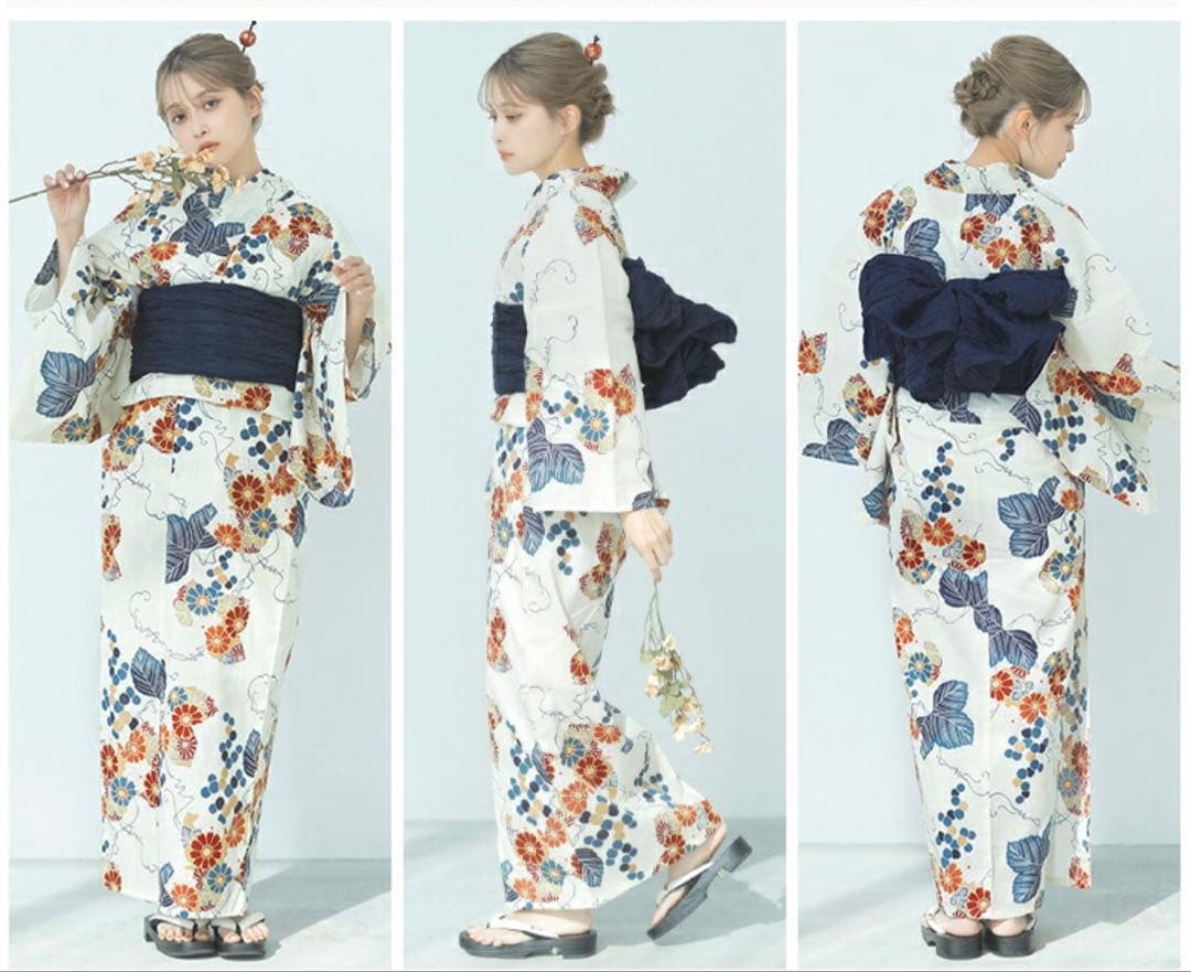 【paprikaさま専用】Dita 凪の幻想しらべ 浴衣・帯・下駄セット