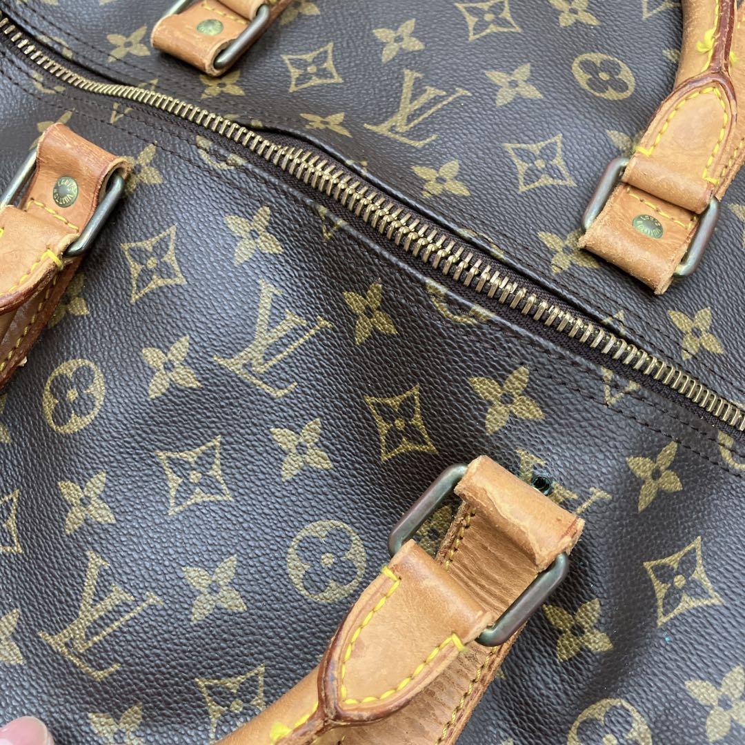 訳有 ルイヴィトン モノグラムキーポル60バンドリエールM41412