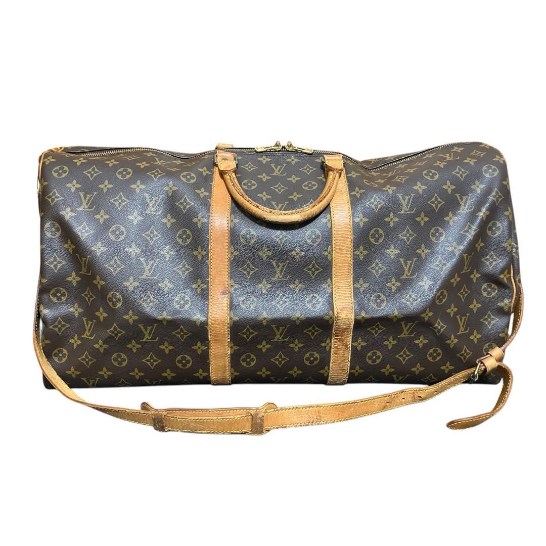 訳有 ルイヴィトン モノグラムキーポル60バンドリエールM41412