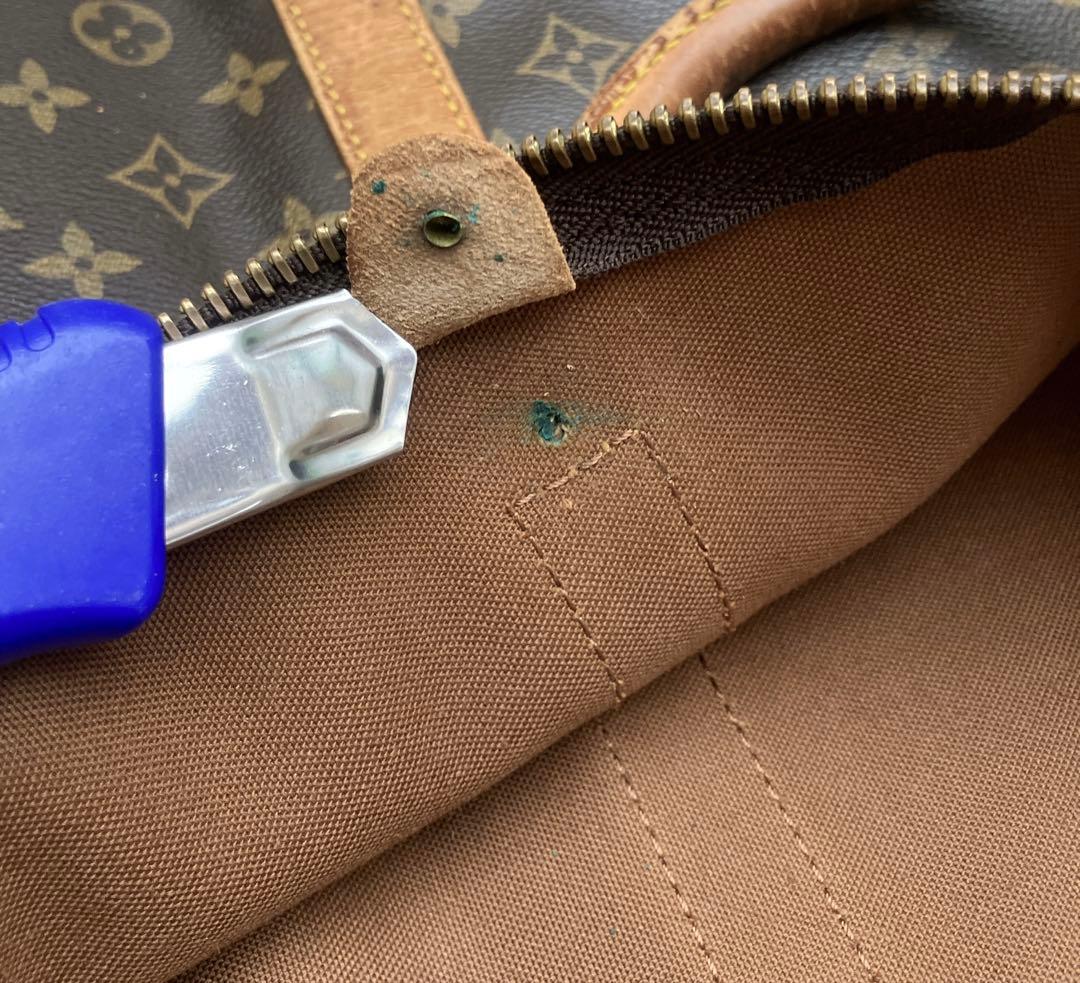 訳有 ルイヴィトン モノグラムキーポル60バンドリエールM41412