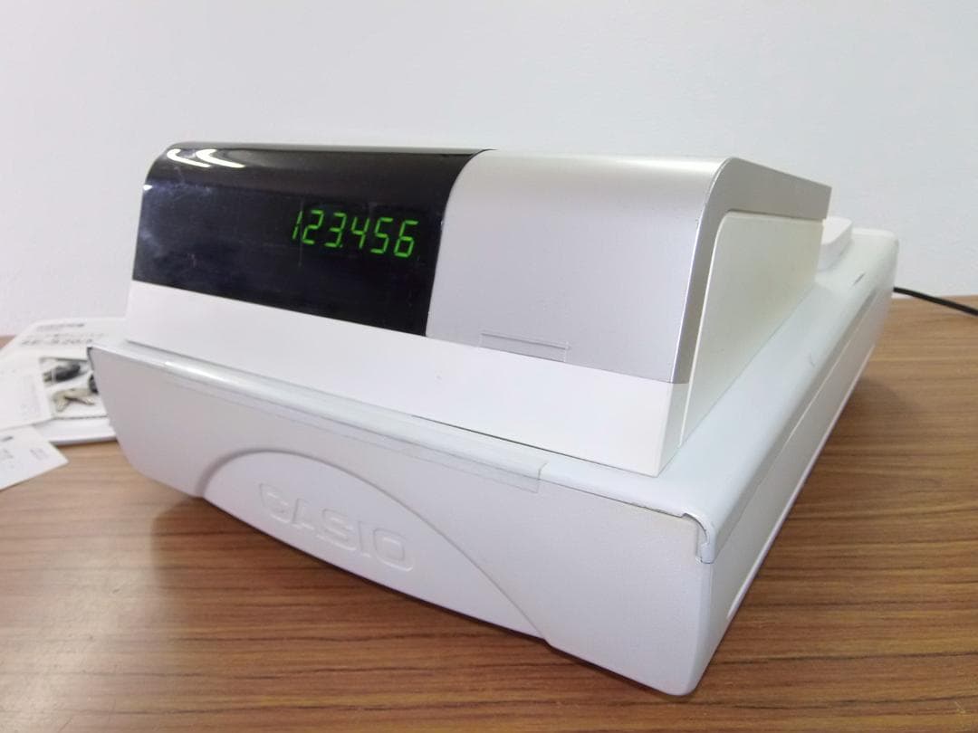 小さい簡単レジ　カシオ324　横型領収証　SE-S20 レジスター 8部門