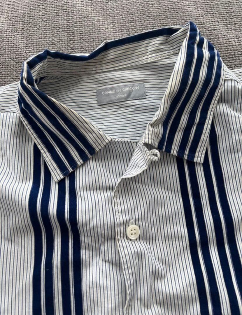 90s COMME des GARCONS HOMMEストライプシャツ藤原ヒロシ
