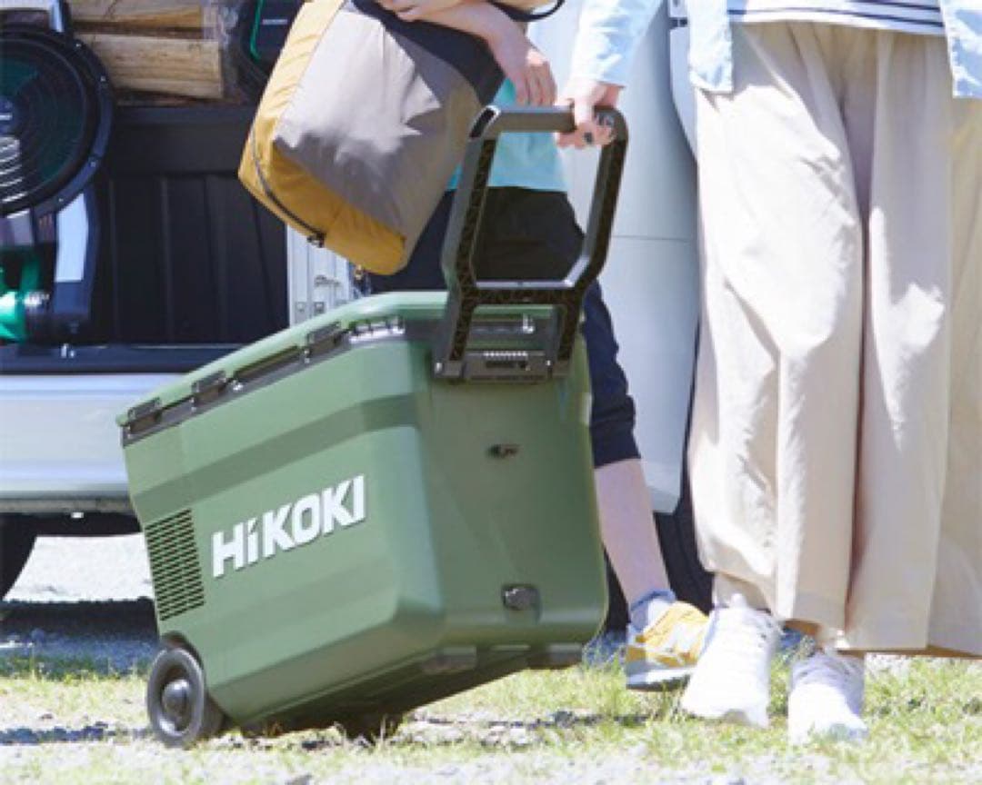 コードレス冷温庫 UL18DB(WM) アグレッシブグリーン バッテリー２個！