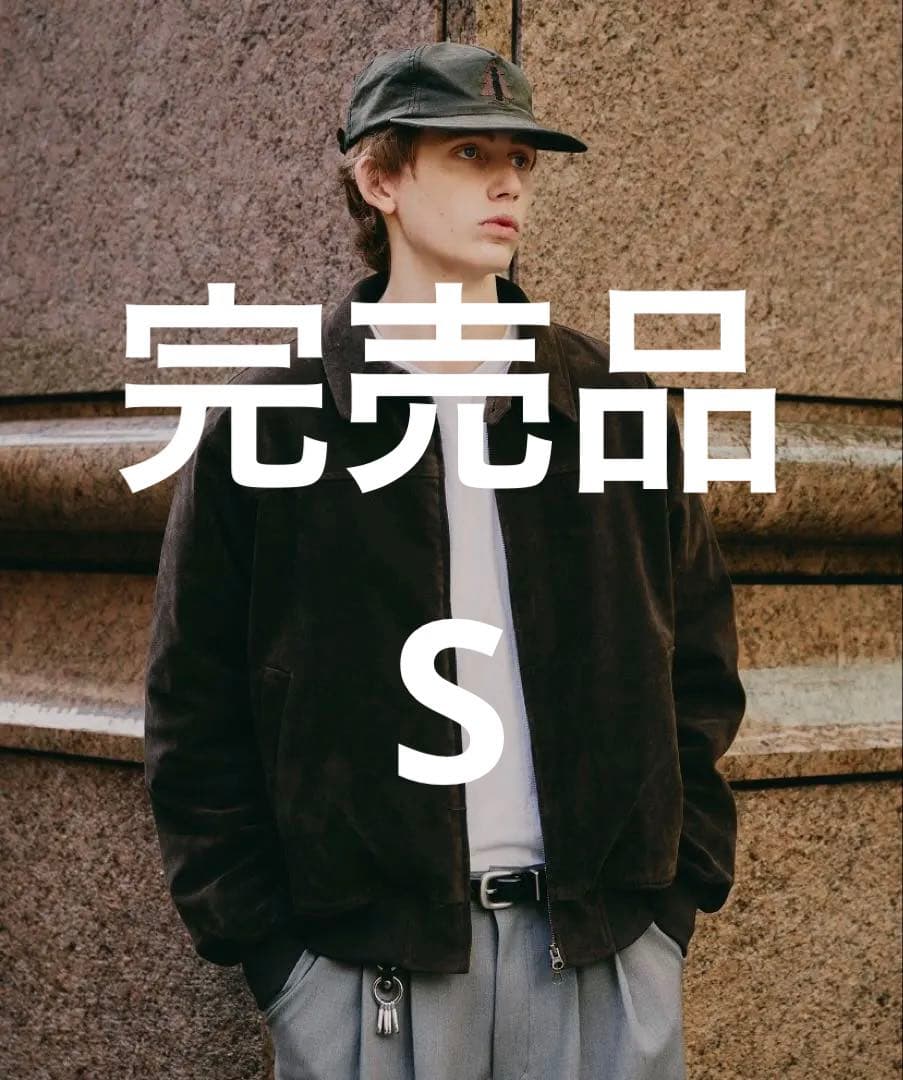 【Regen Glanz】シンセティックスエードブルゾンブラックSサイズ