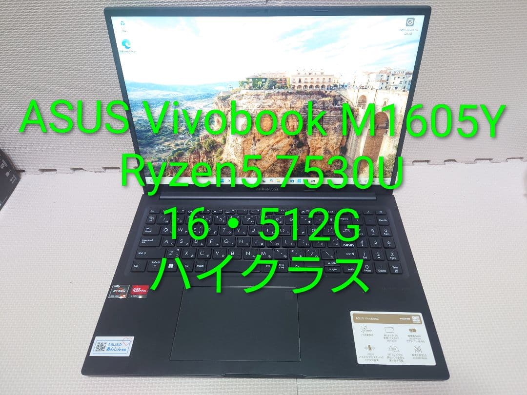 ASUS Vivobook M1605/Ryzen5 7530U/16・512G