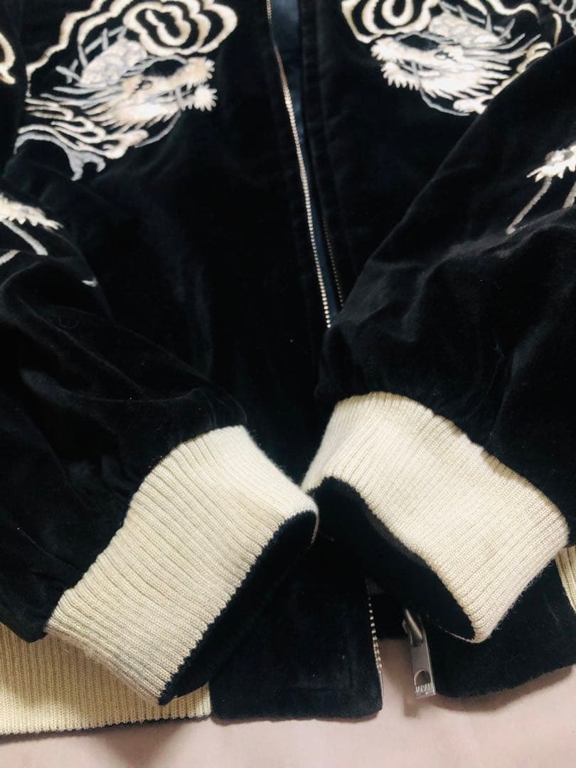 90s ２面用 別珍 Japan 龍日本限定 スカジャン レーヨンvintage