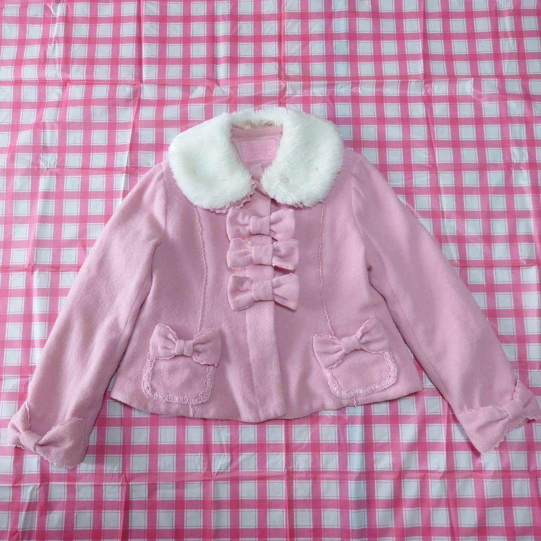 Angelic Pretty トリプルリボン コート ピンク