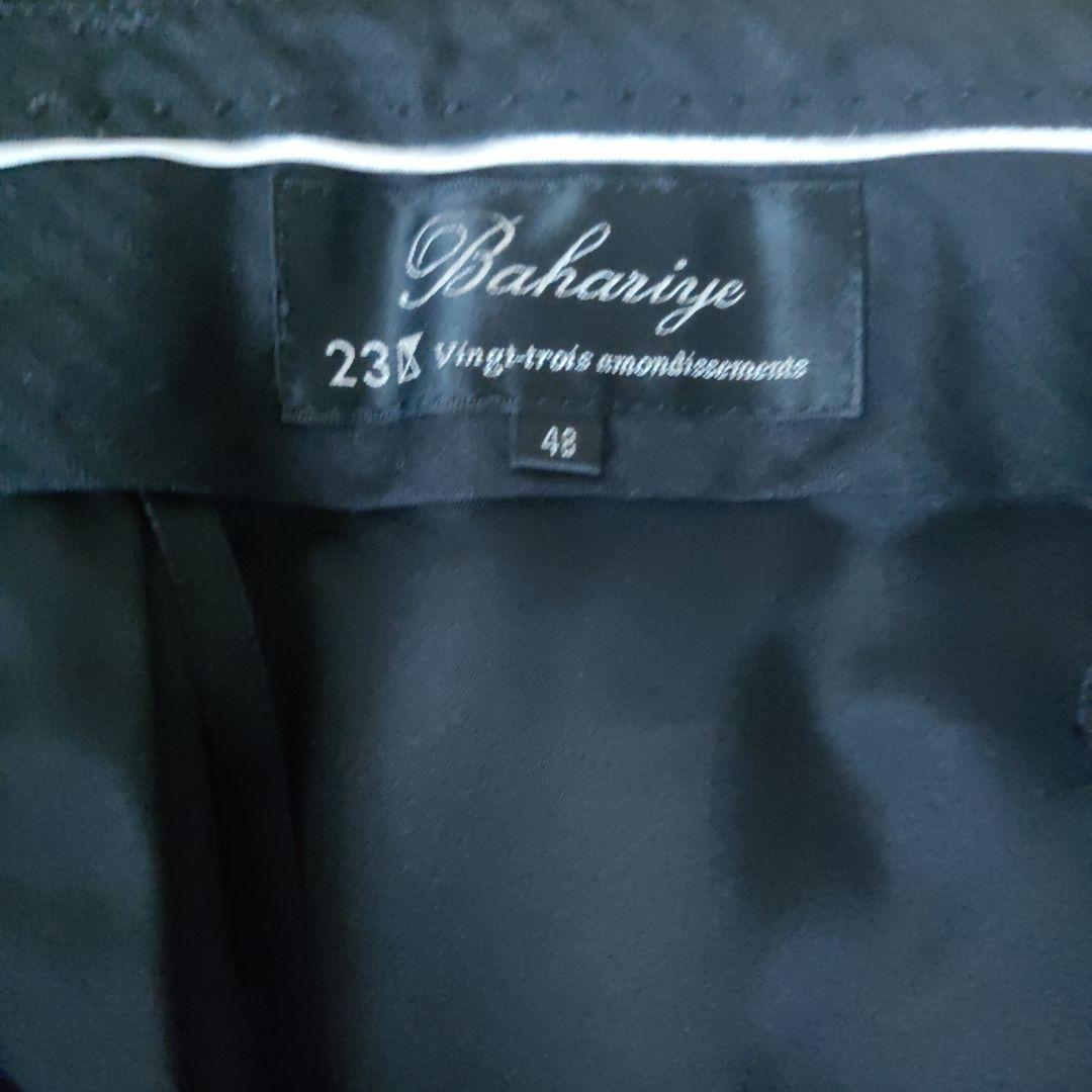 美品23区 スーツ　セットアップ　パンツ　ブラック　黒　50 48ウール大きい