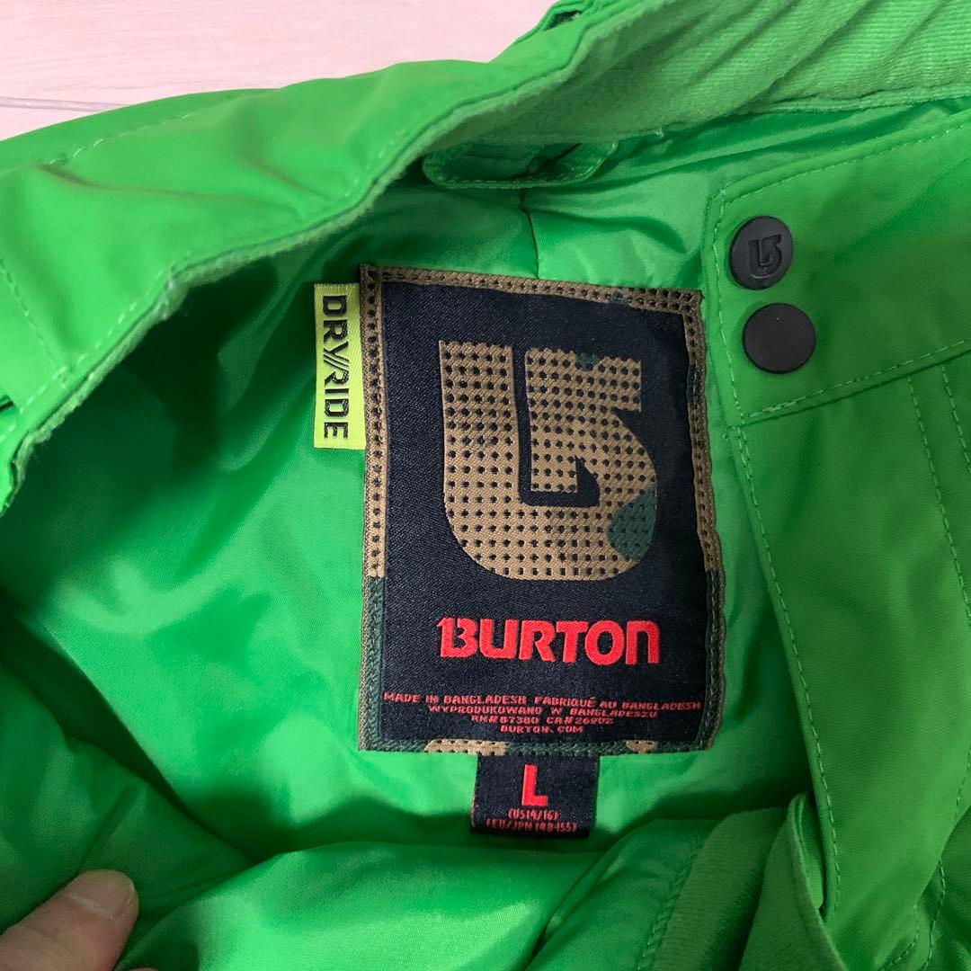 BURTON グリーン スノーボードウェア Lサイズ